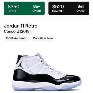 Jordan 11 Concord 2018